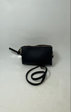 Load image into Gallery viewer, Izzy &amp; Ali Womens Black Pebbled Leather Zipper Adjustable Strap Crossbody Bag
