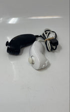Load image into Gallery viewer, Lot Of 2 Pcs Nintendo Wii Nunchuck White Black Remote Controller Not Tested
