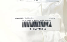 Load image into Gallery viewer, Zara Womens White Long Sleeve Collared Button Front Jacket Size XL With Tag
