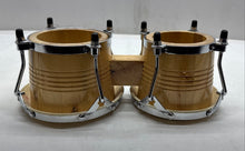 Load image into Gallery viewer, GP Percussion B2 Pro-Series Beige Wood Heavy-Duty Hardware Small Tunable Bongos
