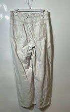 Load image into Gallery viewer, Zara Womens White Denim Stretch Light Wash Pockets Wide-Leg Jeans Size S
