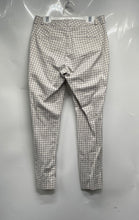 Load image into Gallery viewer, Banana Republic Womens Sloan Off White Grid Print Curvy Fit Ankle Pants Size 0
