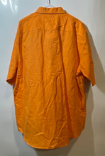 Load image into Gallery viewer, Sean John Mens Orange Spread Collar Short Sleeve Button-Up Shirt Size 3XL
