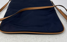 Load image into Gallery viewer, Michael Kors Womens Kelsey Blue Leather Trim Adjustable Strap Crossbody Bag
