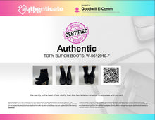 Load image into Gallery viewer, Authentic Tory Burch Womens Gigi Black Leather Ankle Booties Size 8.5M Damaged
