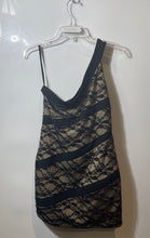 Load image into Gallery viewer, G By Guess Womens Black Sleeveless One-Shoulder Cocktail Bodycon Dress Size L
