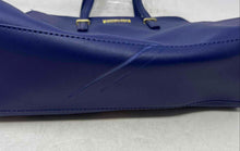 Load image into Gallery viewer, Kenneth Cole Reaction Womens Purple Leather Double Handle Zipper Satchel Handbag
