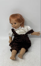 Load image into Gallery viewer, Red Hair Collectible Collector Doll In Brown And White Outfit
