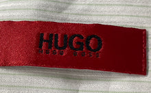 Load image into Gallery viewer, Hugo Boss Mens Green Pinstripe Long Sleeve Collared Dress Shirt Size 16 34/35 41
