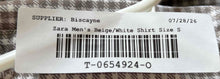 Load image into Gallery viewer, Zara Mens Beige White Gingham Check Cotton Long Sleeve Button-Up Shirt Size S

