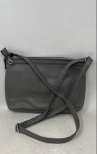 Load image into Gallery viewer, Relic Womens Gray Leather Adjustable Strap Outer Pocket Zip Top Crossbody Bag
