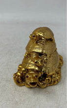 Load image into Gallery viewer, Unbranded Statue Three Tier Turtle Gold-Tone Home Decor Collectible Figure
