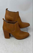 Load image into Gallery viewer, Kelsi Dagger Womens Brooklyn Brown Leather Pull-On Block Heels Ankle Boots 8.5
