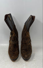 Load image into Gallery viewer, Michael Kors Womens Stockard Brown Snakeskin Leather High Heel Booties Sz 8.5M
