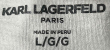 Load image into Gallery viewer, Karl Lagerfeld Mens Beige Cotton Crew Neck Short Sleeve Pullover T-Shirt Size L
