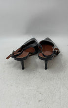 Load image into Gallery viewer, Coutgo Womens Black Kitten Pointed Toe Slingback Heels Size 8.5
