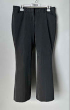 Load image into Gallery viewer, Express Womens Editor Gray Flat Front Pockets Straight Leg Dress Pants Size 6S
