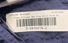 Load image into Gallery viewer, Tommy Hilfiger Mens Blue Cotton Short Sleeve New York Fit Button-Up Shirt Sz XL
