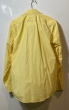 Load image into Gallery viewer, Express Design Studio Mens Yellow Long Sleeve Spread Collar Button-Up Shirt Sz M
