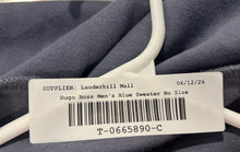 Load image into Gallery viewer, Hugo Boss Mens Blue Long Sleeve Mock Neck Reversible Full-Zip Jacket No Size
