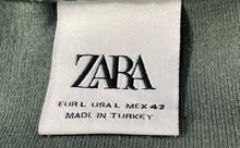 Load image into Gallery viewer, Zara Mens Green Short Sleeve Crew Neck Pullover T-Shirt Size Large
