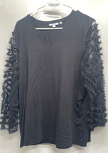 Load image into Gallery viewer, Chico's Womens Black Long Sleeve V-Neck Pullover Blouse Top Size X-Large
