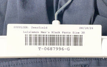 Load image into Gallery viewer, Lululemon Mens Black Flat Front Slash Pockets Straight Leg Trouser Pants Size 30
