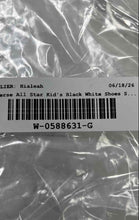 Load image into Gallery viewer, Converse Kids Chuck Taylor All Star High 7J231 Black White Sneaker Shoes Size 5
