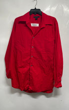 Load image into Gallery viewer, Express Mens Red Pointed Collar Long Sleeve Stretch Button-Up Shirt Size Large
