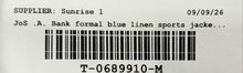 Load image into Gallery viewer, Jos .A. Bank Mens Blue Formal Sport Long Sleeve Two-Button Blazer Size 48R
