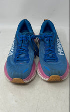 Load image into Gallery viewer, Hoka One One Bondi 8 Womens Blue Pink Lace Up Running Shoes Sneakers Size 9B
