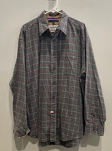 Load image into Gallery viewer, Tommy Hilfiger Mens Gray Plaid Long Sleeve Collared Button-Up Shirt Size XL
