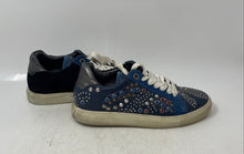 Load image into Gallery viewer, Zadig &amp; Voltaire Womens Blue Studded Lace-Up Sneaker Shoes Size EUR 37
