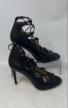Load image into Gallery viewer, Coach Womens Kira Black Leather Open Toe Stiletto Strappy Heels Size 5 B
