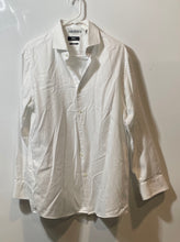 Load image into Gallery viewer, Hugo Boss Mens White Sharp Fit Long Sleeve Collared Dress Shirt Size 16.5 32/33
