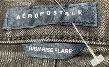 Load image into Gallery viewer, Aeropostale Womens Gray High-Rise Stretch Denim Flare Jeans Pants Size 00
