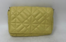 Load image into Gallery viewer, Zara Womens Yellow Gold Quilted Inner Pocket Chain Strap Medium Shoulder Bag
