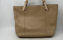 Load image into Gallery viewer, Michael Kors Womens Beige Leather Inner Pocket Double Handle Tote Handbag
