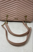 Load image into Gallery viewer, Aldo Womens Pink Quilted Leather Double Handle Zip Top Lined Shoulder Handbag
