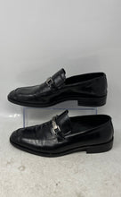 Load image into Gallery viewer, Aston Grey Mens Fortune II Black Leather Slip-On Casual Loafers Shoes Size 9.5

