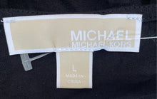 Load image into Gallery viewer, Michael Kors Womens Black Long Sleeve V-Neck Tunic Top Size Large
