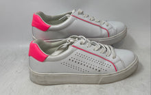 Load image into Gallery viewer, Marc Fisher Womens Saria White Pink Low Top Lace-Up Sneaker Shoes Size 7.5M
