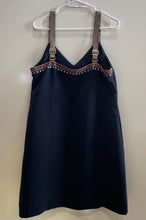 Load image into Gallery viewer, Ted Baker Womens Aelicia Blue Embroidered Trim Sleeveless V-Neck Wrap Dress Sz 4
