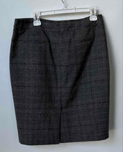 Load image into Gallery viewer, Calvin Klein Womens Black Gray Plaid Back Slit Straight &amp; Pencil Skirt No Size
