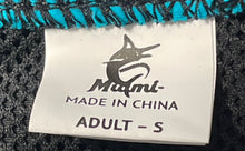 Load image into Gallery viewer, Unbranded Mens Black Aqua Florida Marlins Hooded Windbreaker Jacket Size Small
