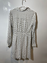 Load image into Gallery viewer, Michael Kors Womens Black And White Polka Dot Long Sleeve Mini Dress Size S
