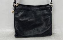 Load image into Gallery viewer, Michael Kors Womens Fulton Black Gold Leather Adjustable Strap Crossbody Bag
