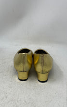 Load image into Gallery viewer, Array Womens Cora 1380510 Gold Leather Slip-On Block Pump Heels Size 7.5M

