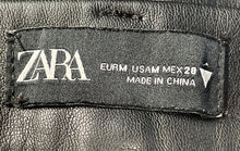 Load image into Gallery viewer, Zara Womens Black Flat Front Pockets Skinny Leg Biker Pants Size Medium
