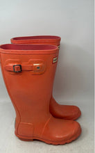 Load image into Gallery viewer, Hunter Kids Orange Round Toe Knee-High Waterproof Rain Boots Size 4B
